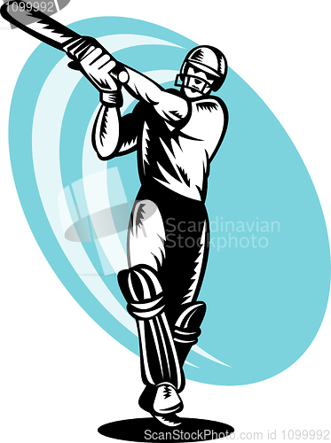 Image of cricket batsman batting