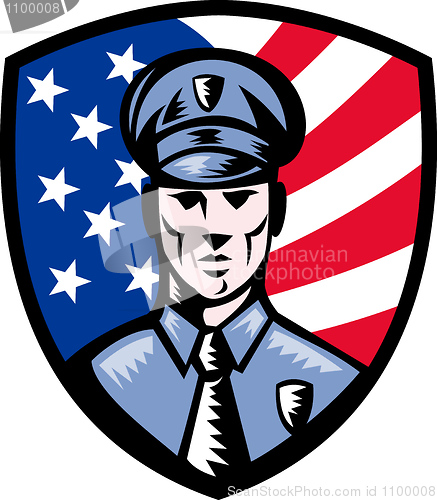 Image of American Policeman Police Officer