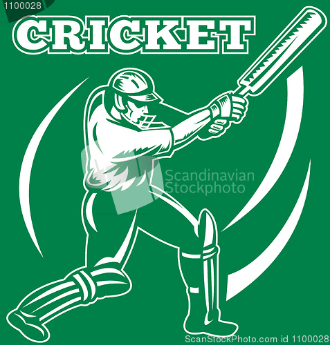 Image of cricket sports player batsman