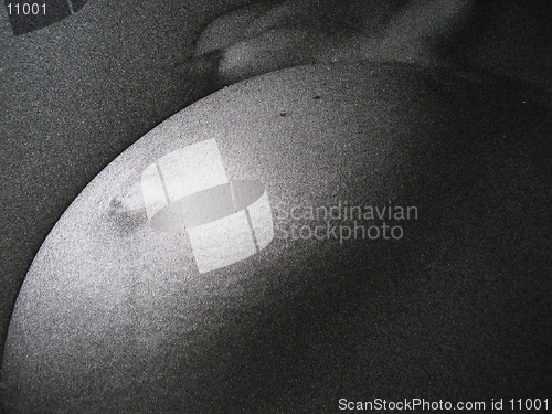 Image of Pregnant - Analog photo on B/W film. Silvergrains can easily be seen.