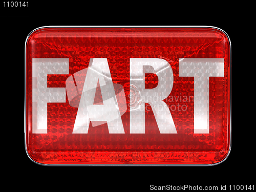 Image of Fart red button or headlight