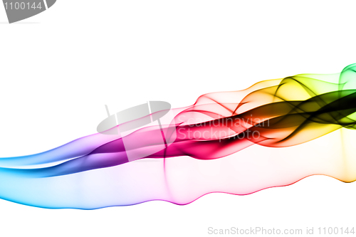 Image of Abstract colorful fume waves 