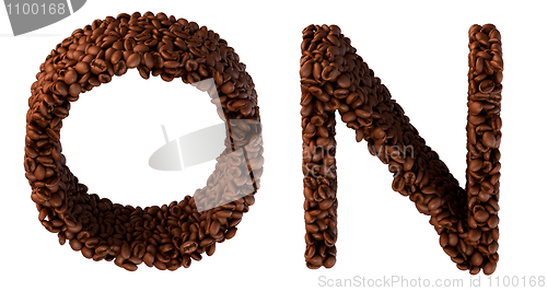 Image of Roasted Coffee font N and O letters