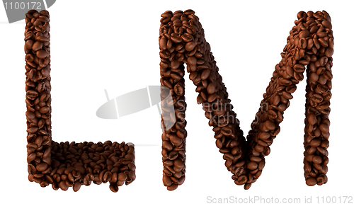 Image of Roasted Coffee font L and M letters