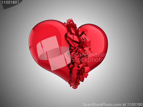 Image of Broken Heart - unrequited love, disease