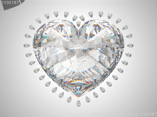 Image of Large heart cut diamond