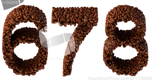 Image of Roasted Coffee font 6 7 8 numerals
