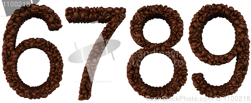 Image of Coffee font 6 7 8 9 numerals