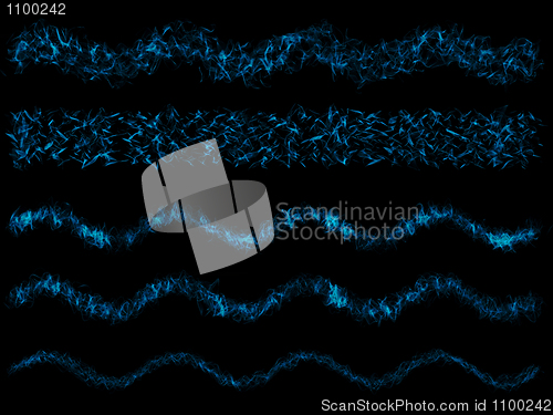 Image of Blue abstract swilrs and waves