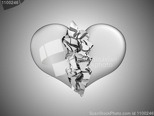 Image of Divorce and death. Broken Heart