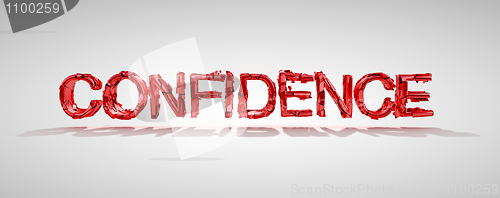 Image of Confidence word destruction