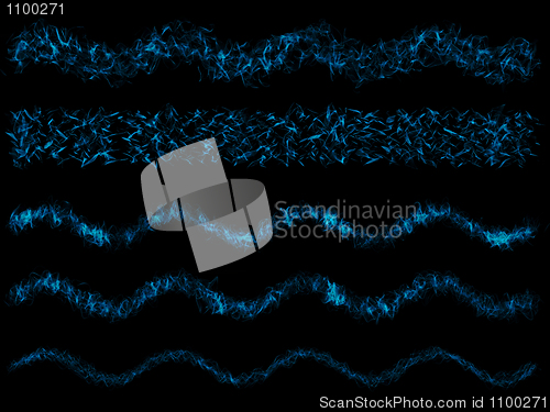 Image of Blue abstract swilrs and waves