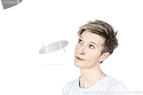 Image of woman thinking