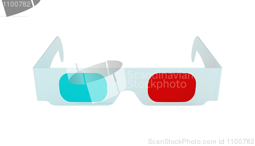 Image of Stereoscopic 3D glasses for 3DTV isolated