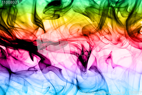 Image of Abstract colorful fume background