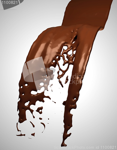 Image of Liquid chocolate flow Large resolution