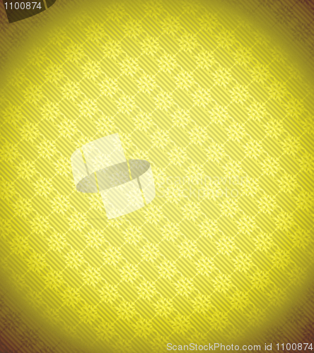 Image of Yellow Xmas snowflake background