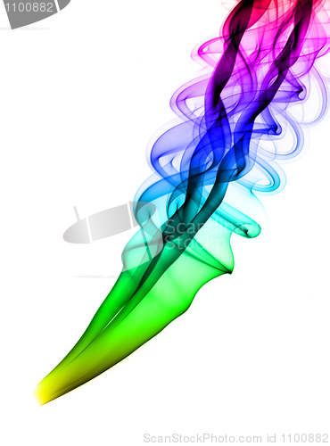 Image of Abstract colorful smoke pattern