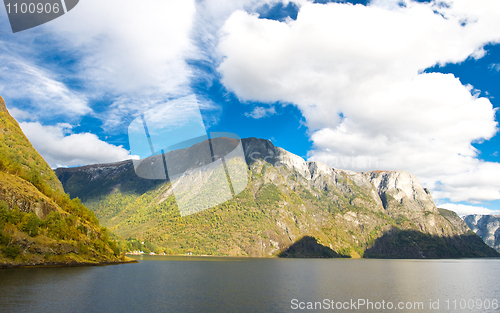 Image of Mountains and fiords -  norwegian landscape