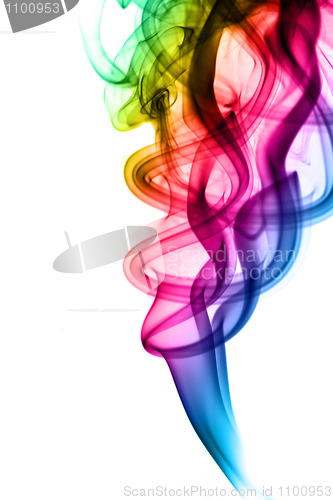 Image of Abstract colorful fume swirls