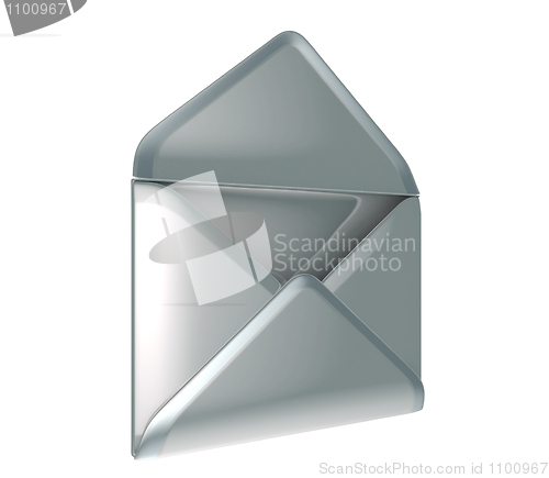 Image of Mail and post - opened metallic envelope