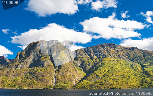 Image of Norwegian landscapes. Fiords, mountains