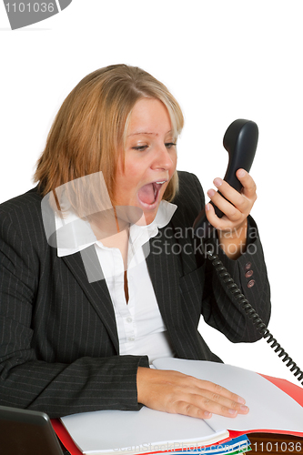 Image of Angry businesswoman