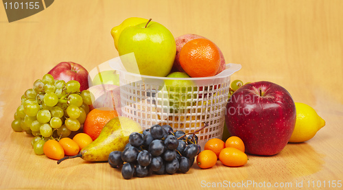 Image of Large still life of different fruits