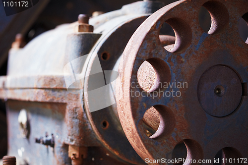Image of Grunge industrial engine failed
