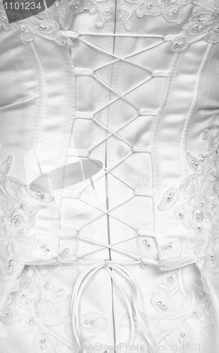 Image of Lacing on a corset - rear view