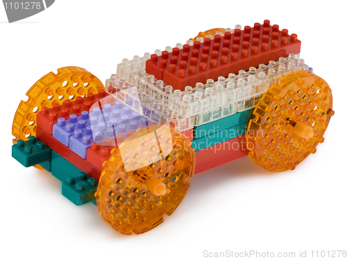 Image of Toy car made from meccano