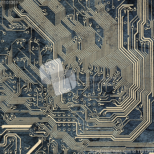 Image of Abstract texture - spoiled electronic components