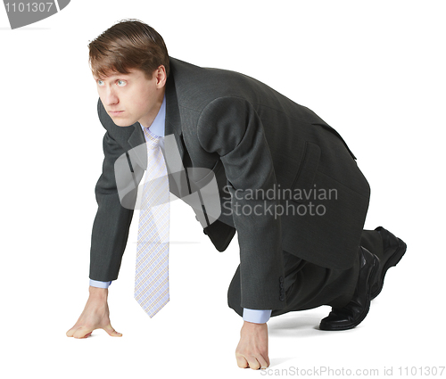 Image of Businessman at start