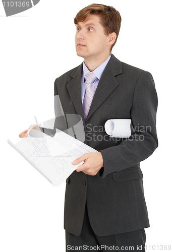 Image of Designed with drawings in hands