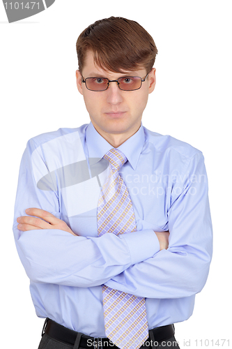 Image of Skeptical man, isolated on white background