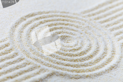 Image of Abstract composition of fine white sand