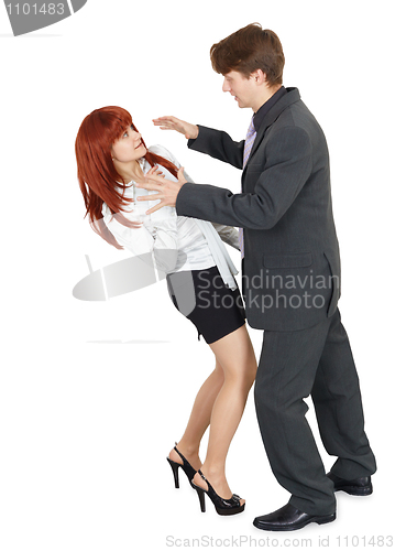 Image of Young man attacks a woman