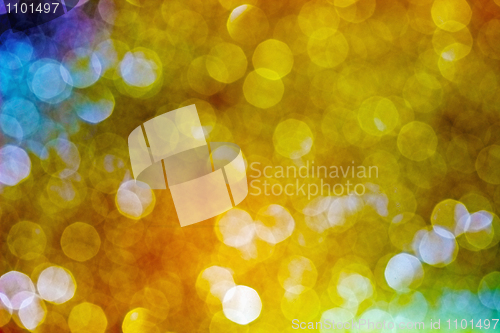 Image of Abstract sparkling multi-colour blur background