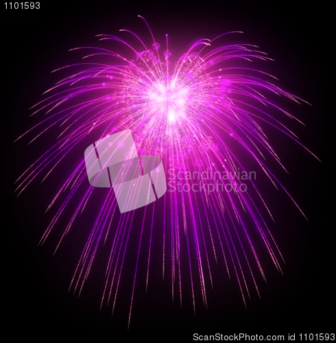 Image of Festive Lilac fireworks at night
