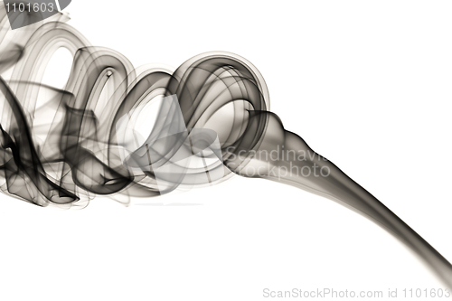 Image of Abstract fume shapes on white