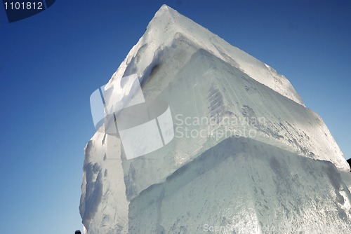 Image of big translucent ice blocs