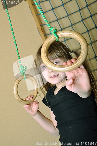 Image of child at her homegym