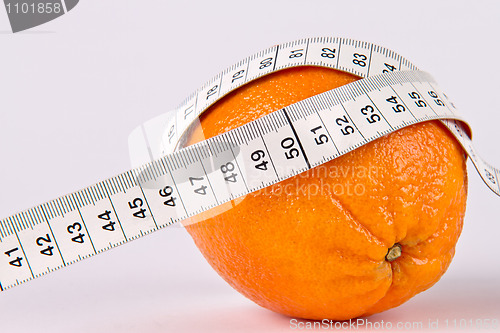 Image of Orange with tape measure