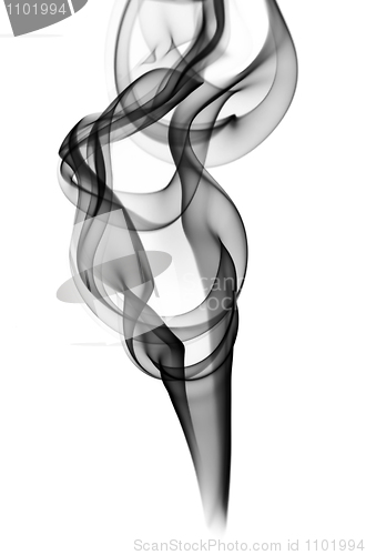 Image of Abstract fume pattern on white