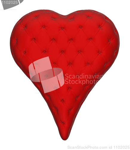 Image of Luxury black leather hearts card suit