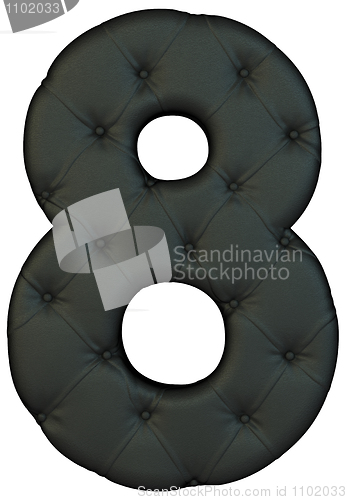 Image of Luxury black leather font 8 figure