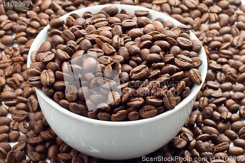 Image of Coffee beans in bowl