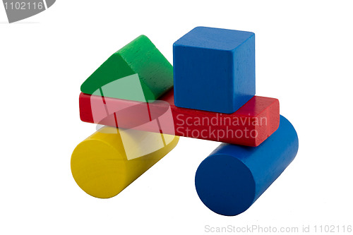 Image of Colorful Building Blocks - Car