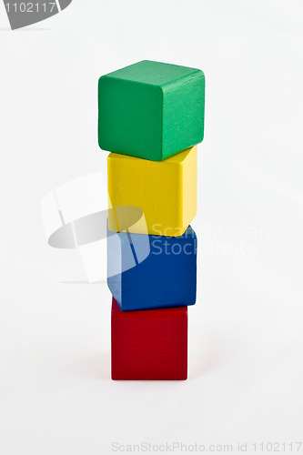 Image of Colorful Building Blocks - Height