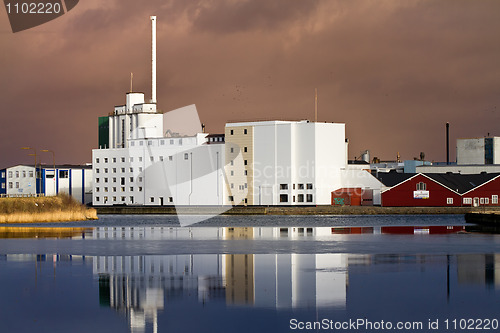 Image of Harbour Building with reflections